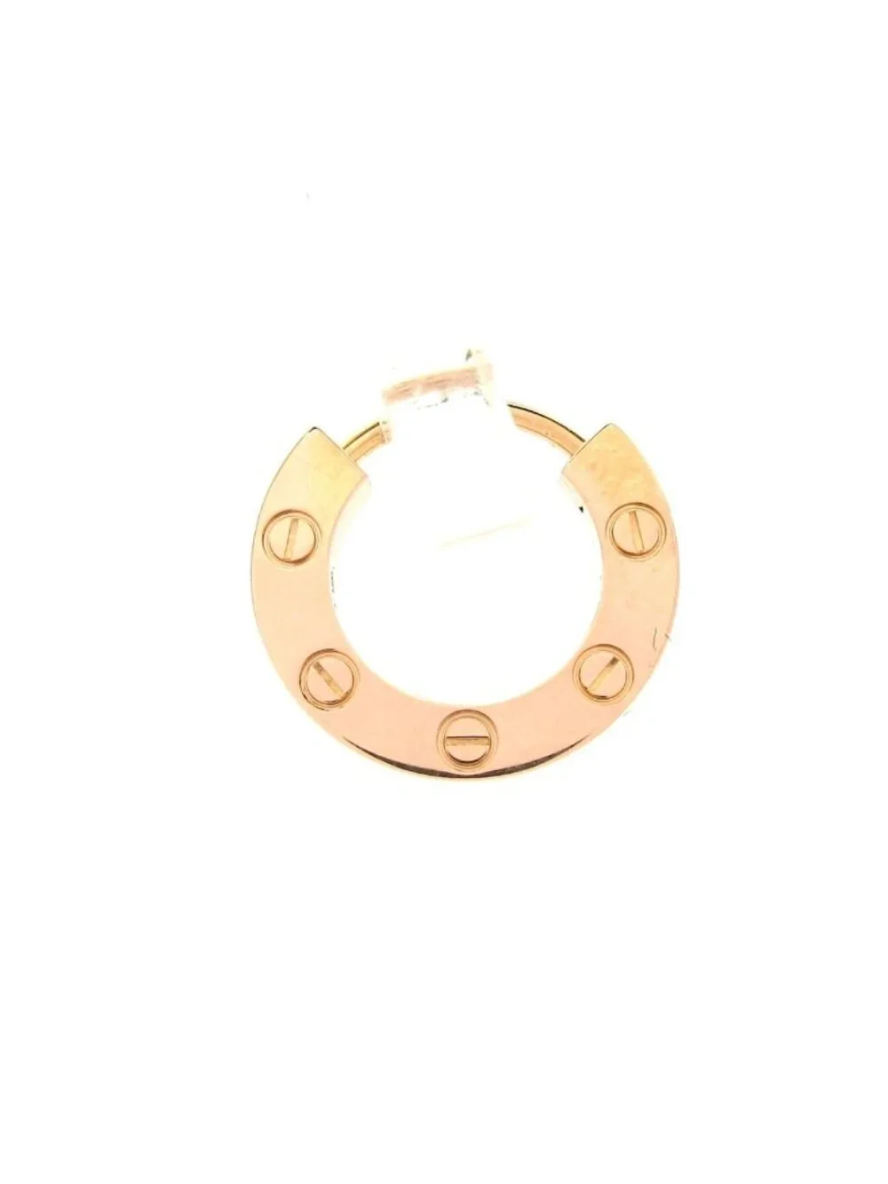 Cartier Single Earrings Love 18k Pink Gold